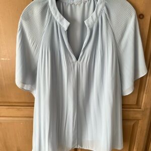 Elegant Light Blue Women's Top